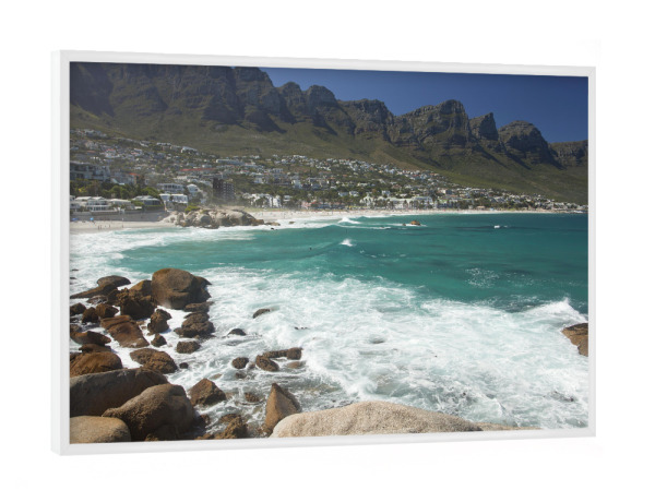 Poster mit weißem Rahmen "Camps Bay in Kapstadt" artboxONE - Natur,Reise,Reise / Afrika