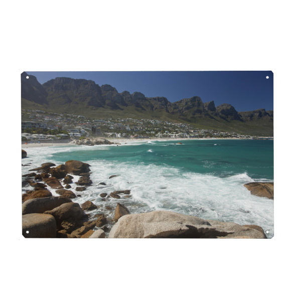 Metall Poster "Camps Bay in Kapstadt" artboxONE - Natur,Reise,Reise / Afrika