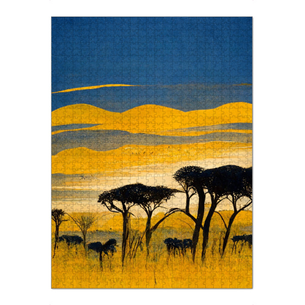 Puzzle Ravensburger "Südafrikanische Savanne" artboxONE - Natur,Reise,Tiere,Reise / Afrika