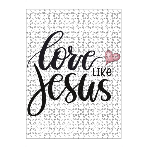 Puzzle Ravensburger "Liebe wie Jesus" artboxONE - Typografie,Buchstaben,Festivals
