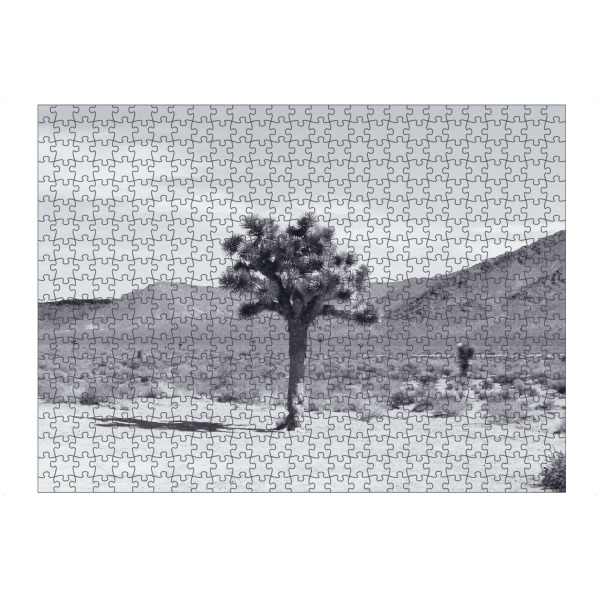 Puzzle Ravensburger "Joshua Tree in the desert" artboxONE - Natur,Reise,Schwarzweiß,Reise / Länder