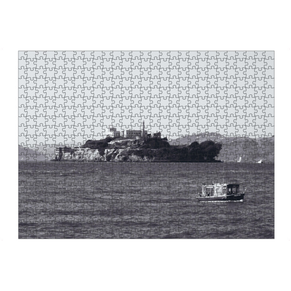 artboxONE Puzzle "Alcatraz Island at SFO" artboxONE - Reise,Schwarzweiß,Reise / Strand und Meer,Reise / Länder,Städte / San Francisco