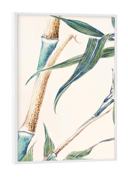 Poster mit weißem Rahmen "Japanischer Bambus" artboxONE - Natur,Floral