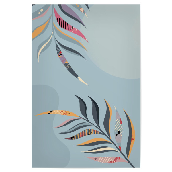 Poster "Nur Retro-Tropen" artboxONE - Natur,Floral,Abstrakt