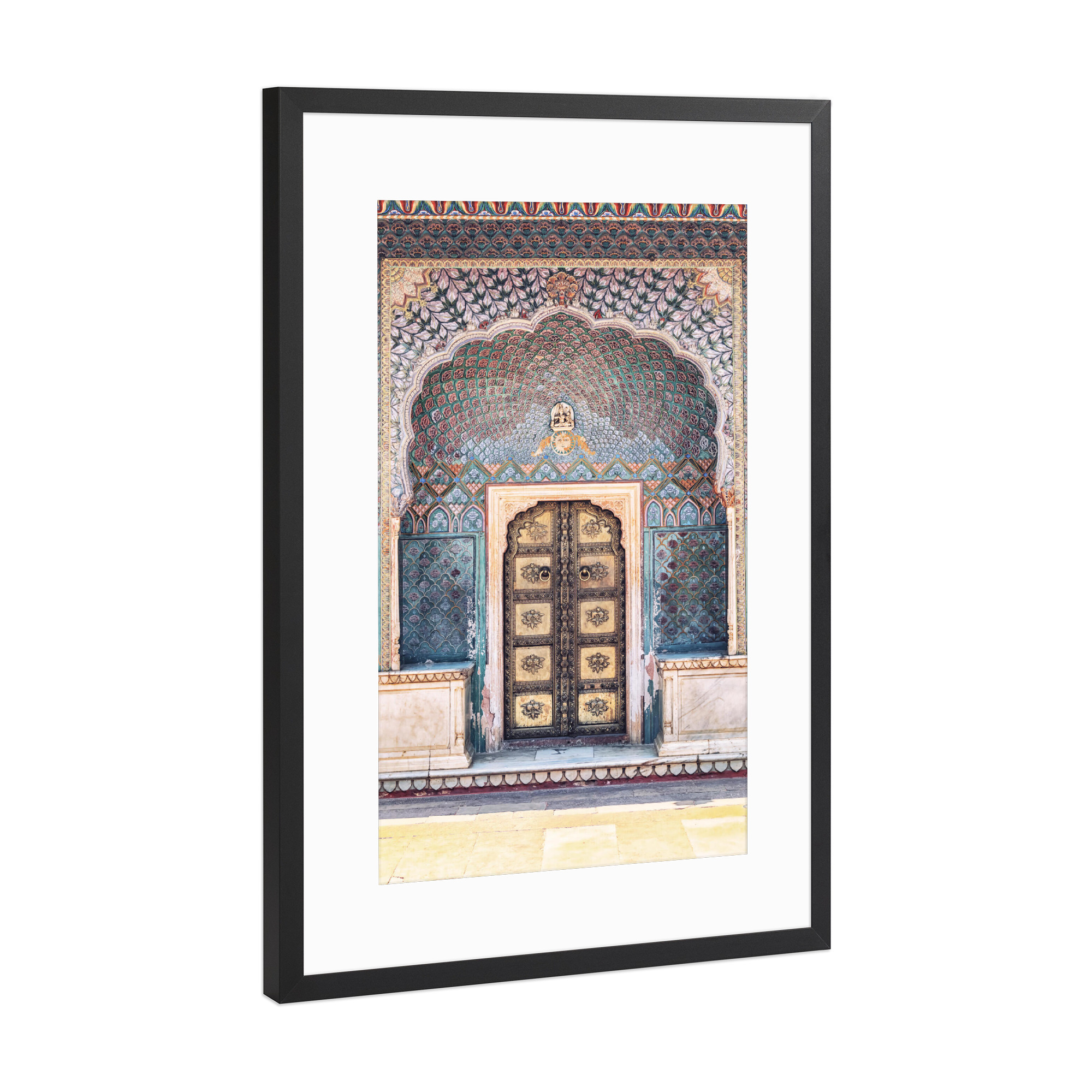 Poster mit Rahmen Schwarz (Metallic) "Rajasthan-Architektur" artboxONE - Städte,Reise,Architektur,Reise / Asien,Reise / Länder