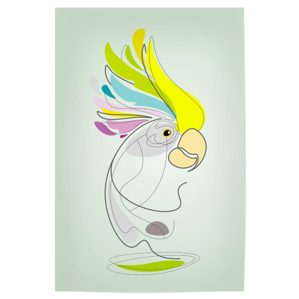 Poster 30x20 cm "Papageienhimmel" artboxONE - Natur,Für Kinder,Tiere