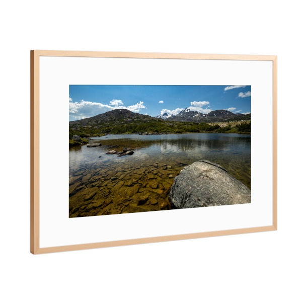 Poster mit Rahmen Kupfer "Landschaft in Alaska" artboxONE - Natur
