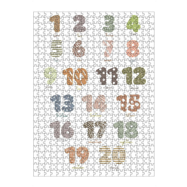 Puzzle Ravensburger "Pädagogisches Portrait 1 bis 20" artboxONE - Für Kinder