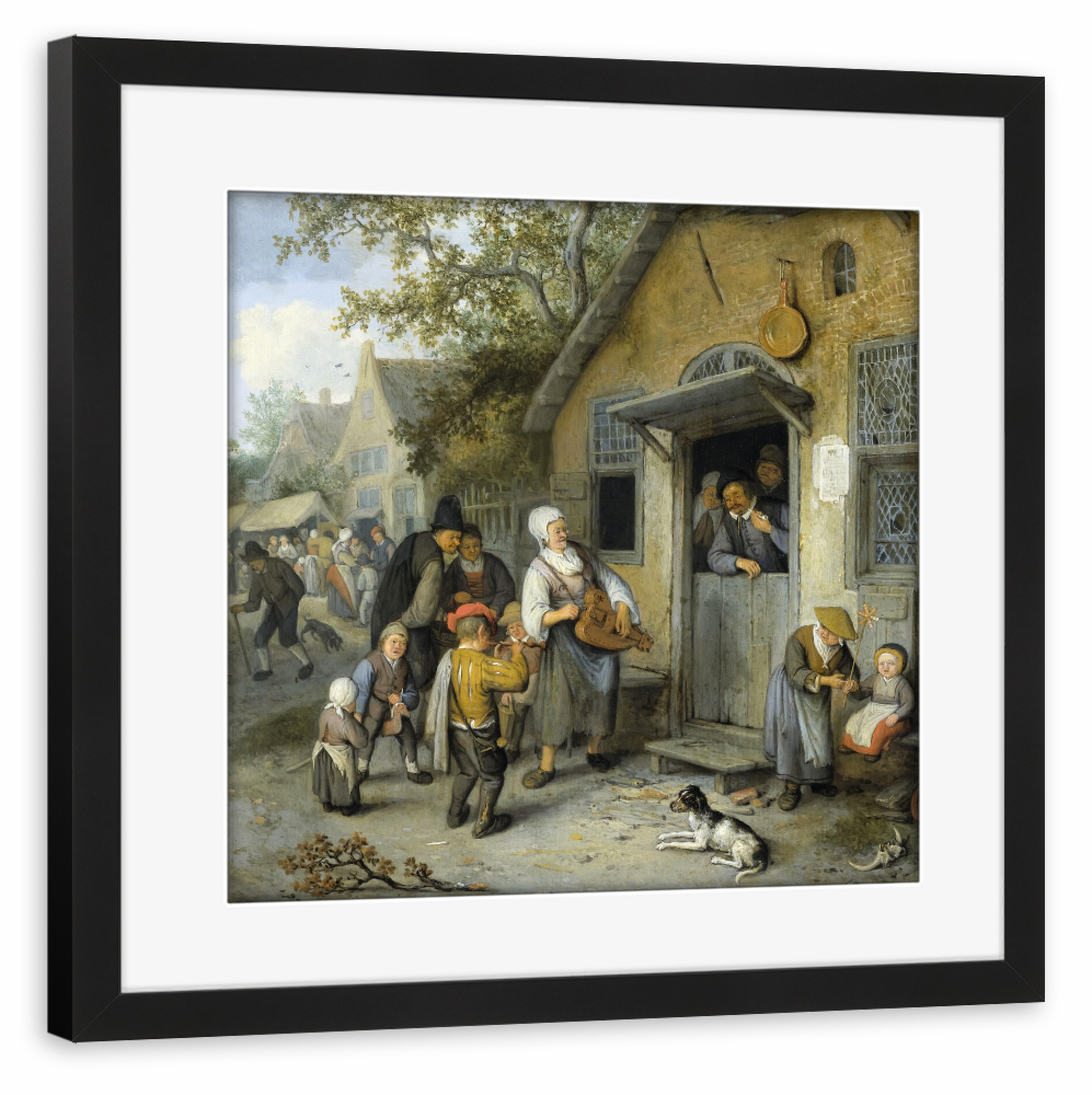 Poster mit Rahmen schwarz "Land Kirmes" artboxONE - Städte,Reise,Menschen,Architektur,Für Papa