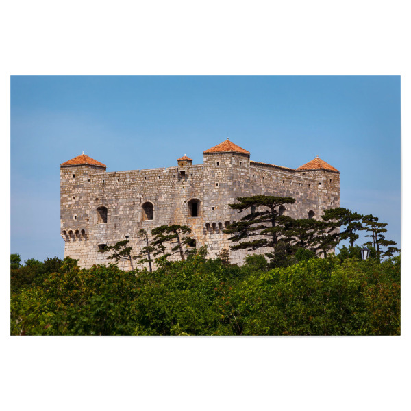 Poster 30x20 cm "Burg Nehaj bei Senj Kroatien" artboxONE - Architektur - Kroatien,Senj,Nehaj,Burg,Stadt,Adria,Schloss,Hafen,Mittelalter