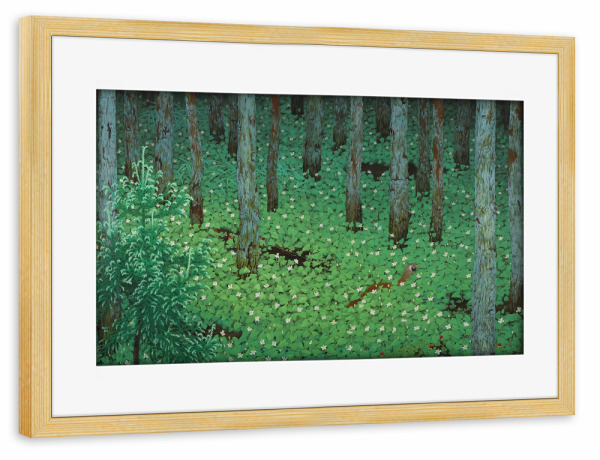 Poster mit Rahmen kiefer "Japanischer Wald" artboxONE - Natur,Reise,Reise / Asien