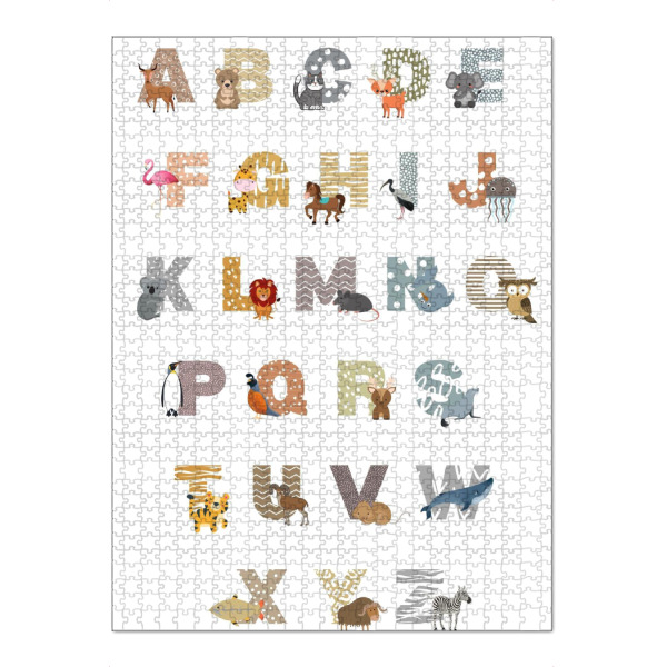 Puzzle Ravensburger "ABC-Porträt, Tieralphabete" artboxONE - Für Kinder,Tiere,Buchstaben