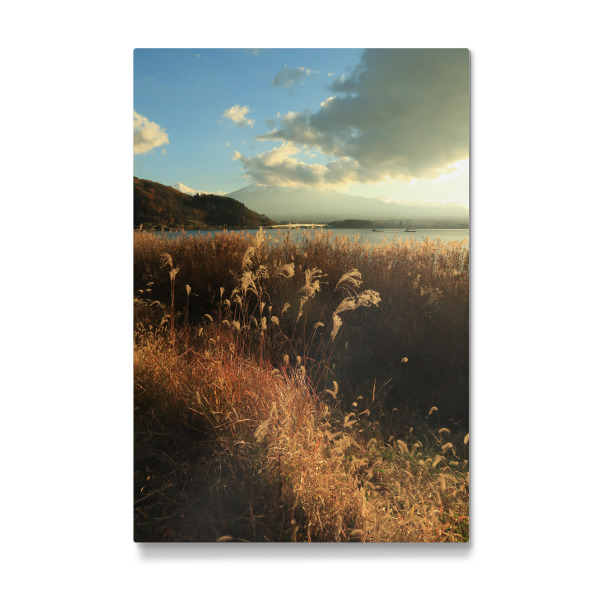 Galerie-Print "Sonnenuntergang am Fujisee" 30x20 cm artboxONE