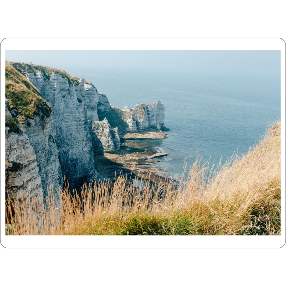 Tischset "Französische Küste" artboxONE - Natur,Reise - Etretat,Frankreich,Normandie,Meer,Wasser,Felsen,Küste,Natur,Bretagne,Reise - Bild etretat