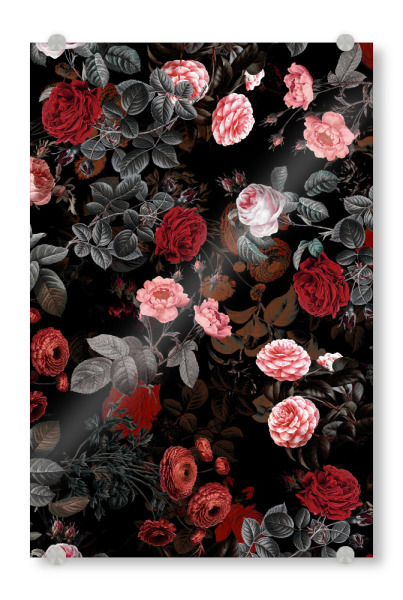 Acrylglasbild "Nacht Waldnacht" artboxONE - Natur,Floral,Liebe