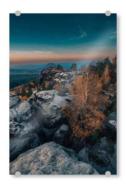 Acrylglasbild "Gohrisch, Elbsandsteingebirge" artboxONE - Natur,Reise