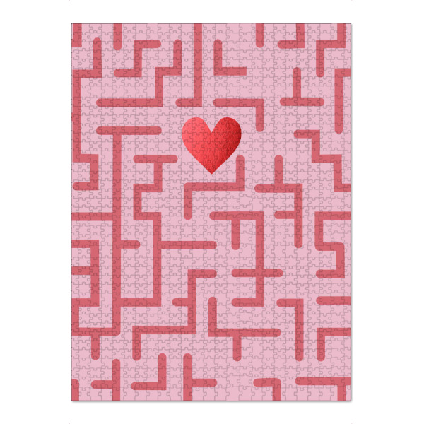 Puzzle Ravensburger "Erstaunliche Liebe" artboxONE - Liebe - Liebe,Labyrinth,Rosa,Spiel,Valentinstag,Geschenk,Bester freund,Bae,Herz - Bild liebe