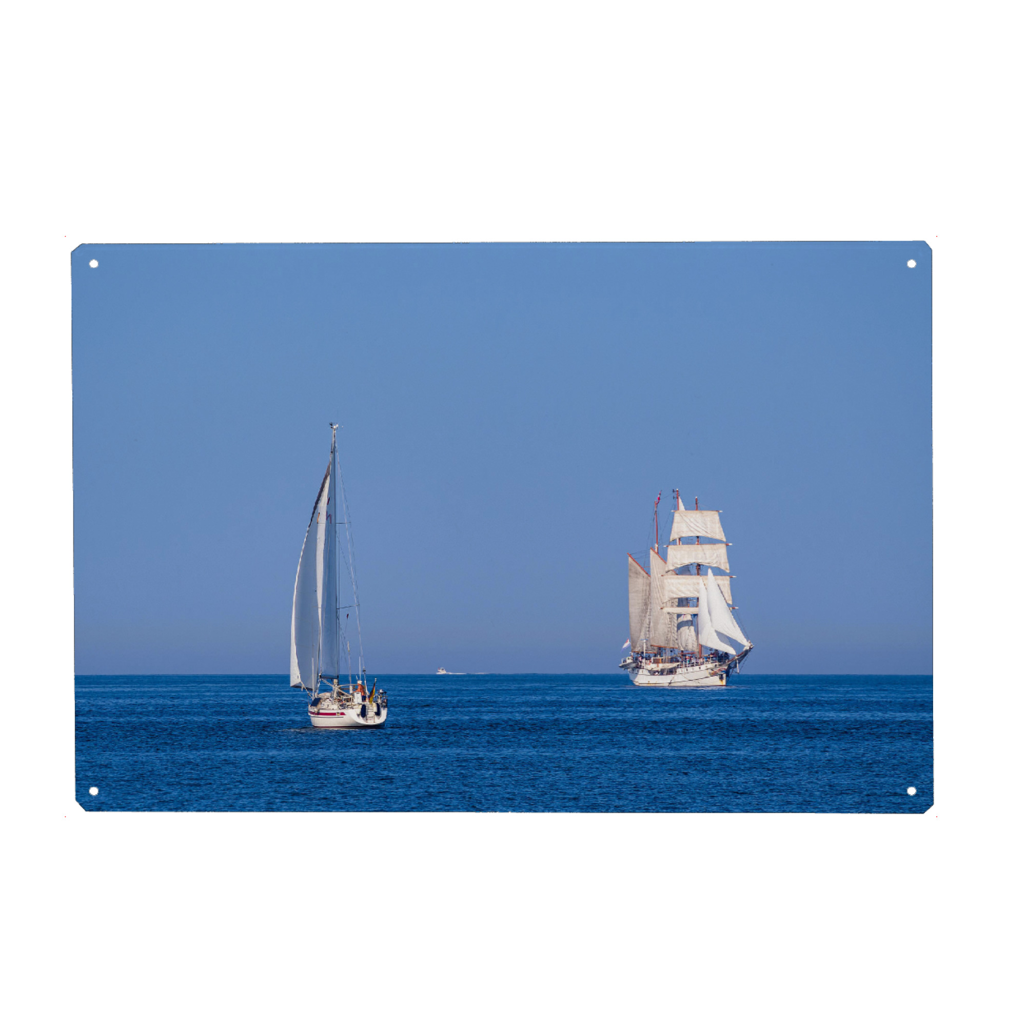 Metall Poster "Segelschiffe auf der Ostsee" artboxONE - Natur,Reise,Reise / Strand und Meer