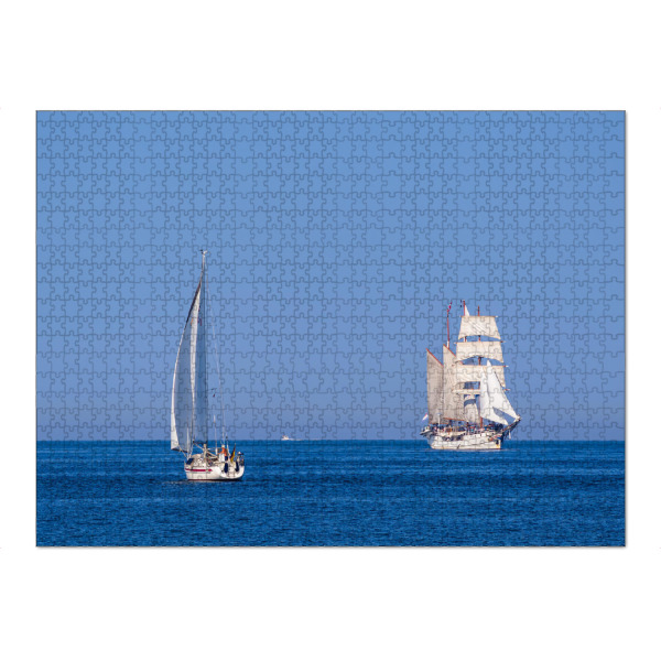 Puzzle Ravensburger "Segelschiffe auf der Ostsee" artboxONE - Natur,Reise,Reise / Strand und Meer