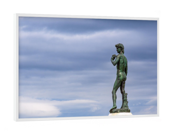 Poster mit weißem Rahmen "Statue in Florenz" artboxONE - Reise,Architektur,Reise / Länder,Städte / Weitere