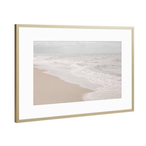 Poster mit Rahmen Gold "Sanfte See" artboxONE - Natur,Reise / Strand und Meer