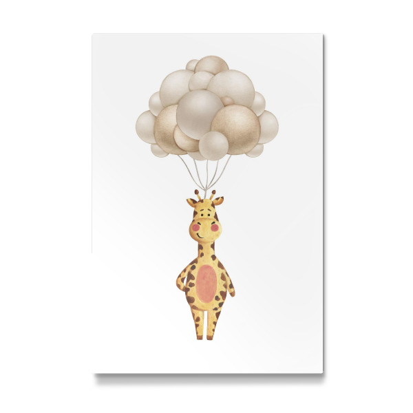 Galerie-Print "Nette Giraffe mit Luftballons" 30x20 cm artboxONE