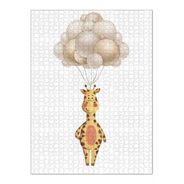 Puzzle Ravensburger "Nette Giraffe mit Luftballons" artboxONE - Für Kinder,Tiere,Fiktion