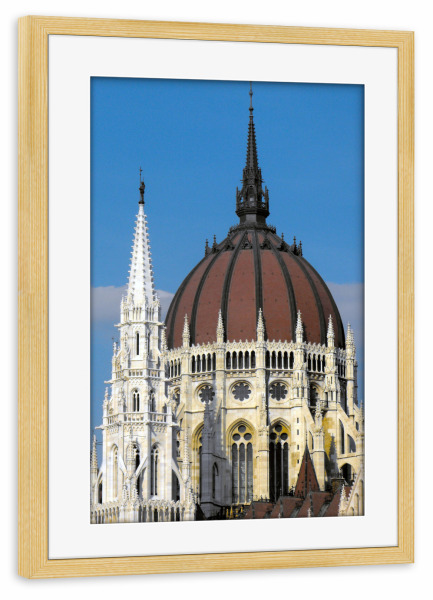Poster mit Rahmen kiefer "Parlament at Budapest" artboxONE - Reise,Architektur,Reise / Länder,Städte / Budapest