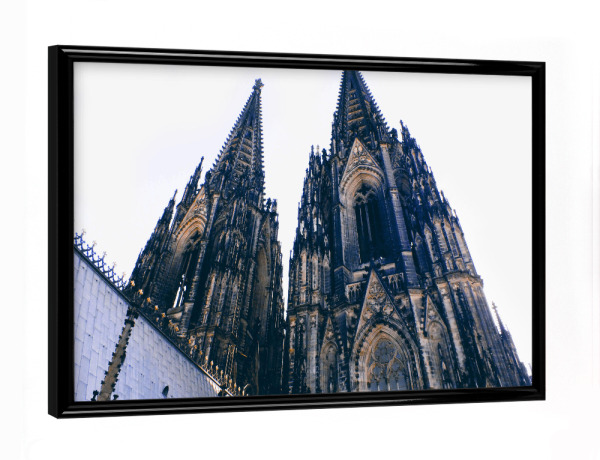 Poster mit schwarzem Rahmen "The Cologne Cathedral @ Köln" artboxONE - Städte / Köln,Reise,Architektur,Reise / Länder