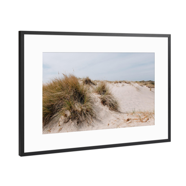 Poster mit Rahmen Schwarz (Metallic) "Dünen in Dänemark" artboxONE - Natur,Reise,Reise / Strand und Meer
