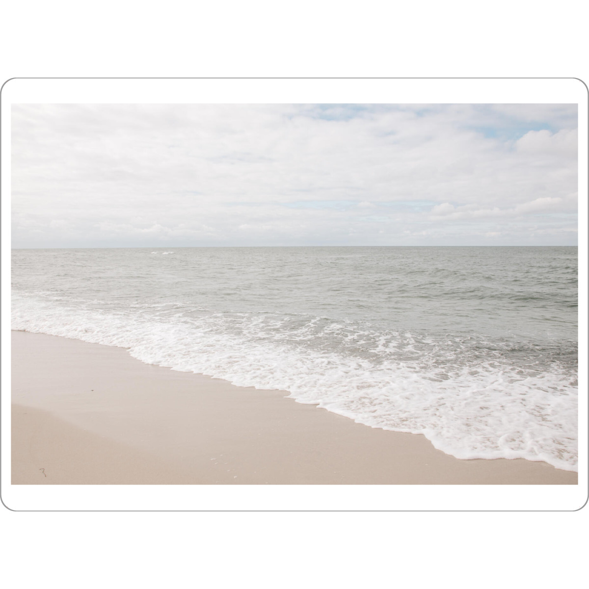 Tischset "Sanfte Wellen an der Ostsee" artboxONE - Natur,Reise / Strand und Meer - Ostsee,See,Meer,Wasser,Wellen,Strand,Sand,Natur,Ruhe,Schönheit