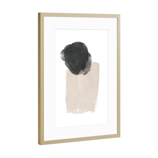 Poster mit Rahmen Gold "Atena" artboxONE - Abstrakt