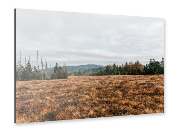 Alu-Dibond "Blick auf den Brocken" 30x20 cm artboxONE