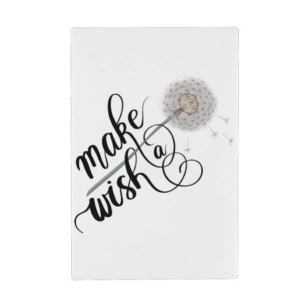 Holzbild "Wünsch dir was | Blumen-Design" artboxONE - Natur,Floral,Fashion,Für Mama