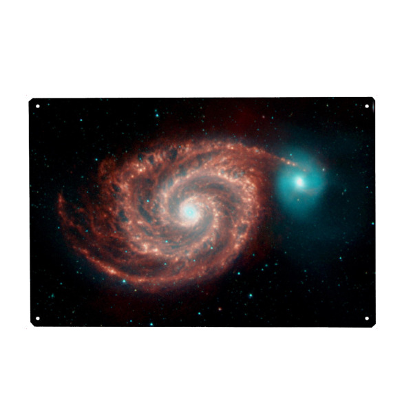 Holzbild "Image of Whirlpool Galaxy" artboxONE - Natur,Galaxy - Galaxie,Weltraum,Planeten,Natur,Sterne