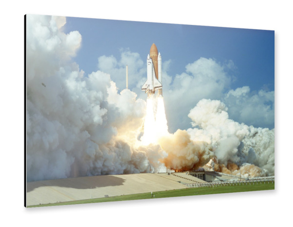 Alu-Dibond "Space Shuttle Challenger" 30x20 cm artboxONE