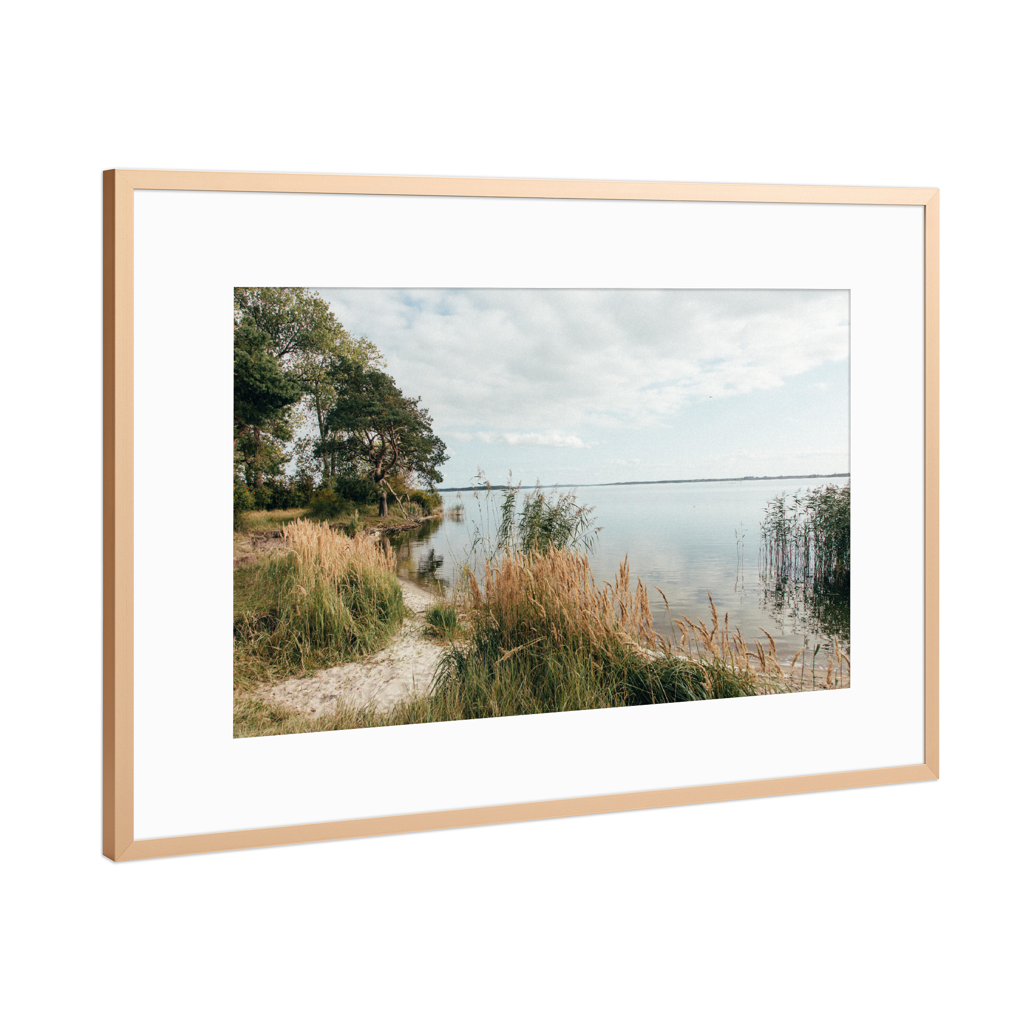 Poster mit Rahmen Kupfer "Halbinsel Gnitz" artboxONE - Natur,Reise,Reise / Strand und Meer