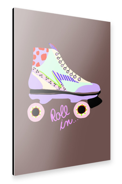 Alu-Dibond "Roll in" 30x20 cm artboxONE