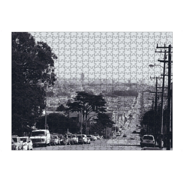 Puzzle Ravensburger "Stadtansicht San Francisco" artboxONE - Reise,Schwarzweiß,Architektur,Reise / Länder,Städte / San Francisco