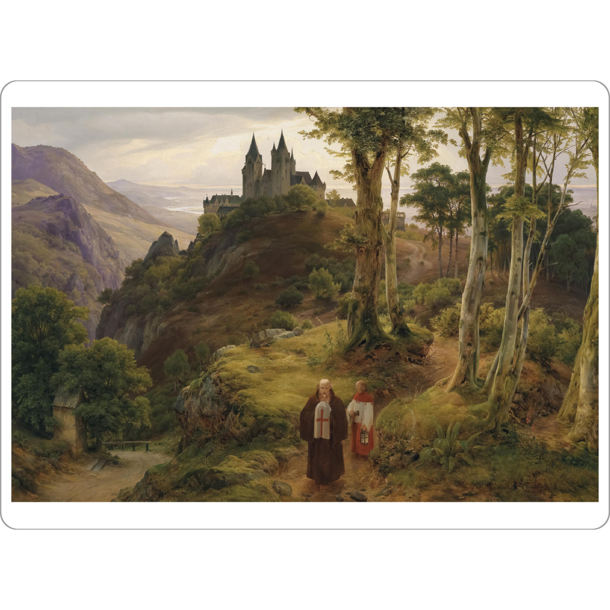 Tischset "Landschaft mit Kloster" artboxONE - Natur,Reise,Architektur,Für Mama,Für Papa