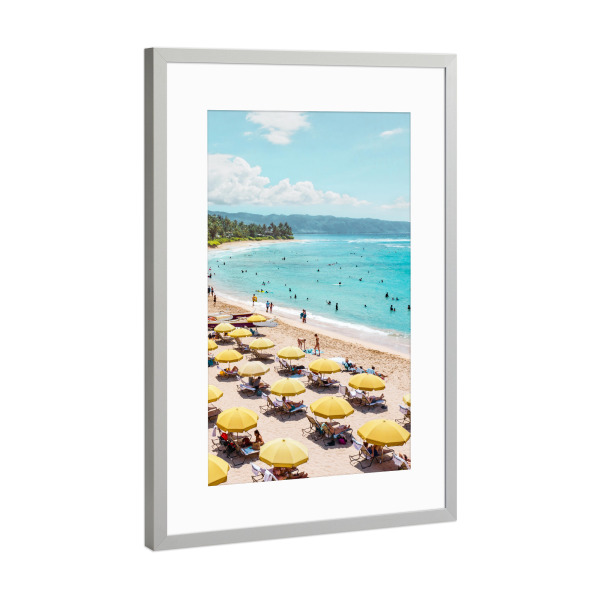 Poster mit Rahmen Silber "Leben an der Westküste" artboxONE - Natur,Reise,Menschen,Reise / Strand und Meer