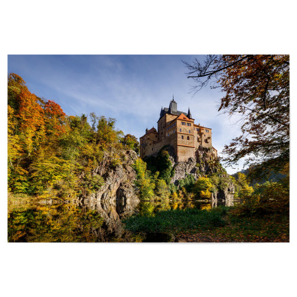 Poster "Kriebstein in Deutschland" artboxONE - Natur,Architektur - Kriebstein,Burg,Ritterburg,Sachsen,Zschopau,Burg kriebstein,Deutschland