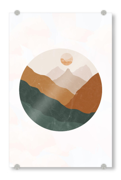 Acrylglasbild "Minimale moderne Kunst" artboxONE - Abstrakt,Geometrie,Fiktion