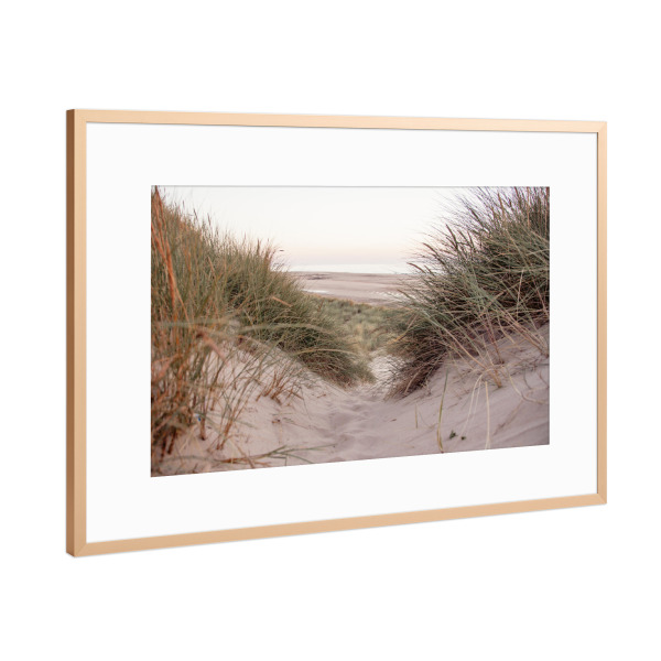 Poster mit Rahmen Kupfer "Abends ans Meer" artboxONE - Natur,Floral,Reise / Strand und Meer