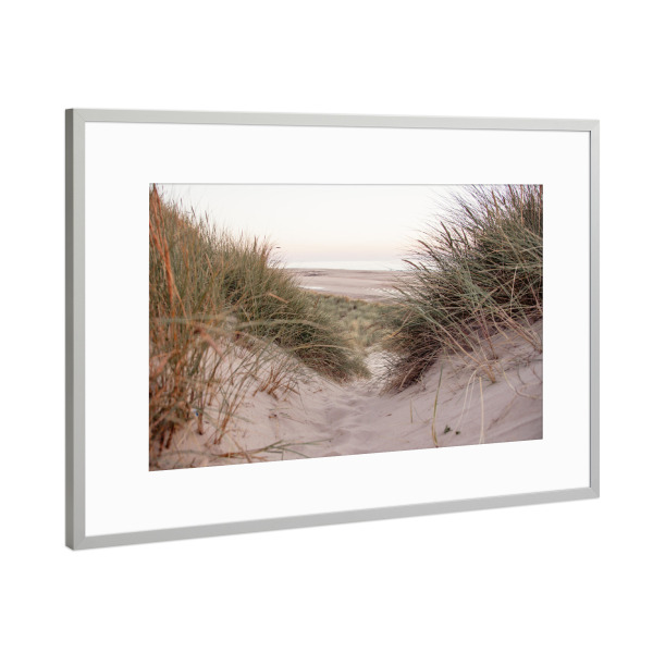 Poster mit Rahmen Silber "Abends ans Meer" artboxONE - Natur,Floral,Reise / Strand und Meer