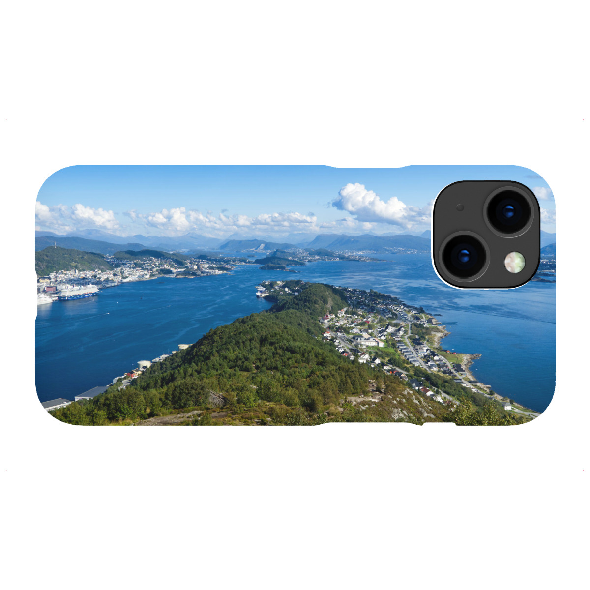 "Fjordlandschaft bei Ålesund"für iPhone - Premium-Case Handyhülle artboxONE