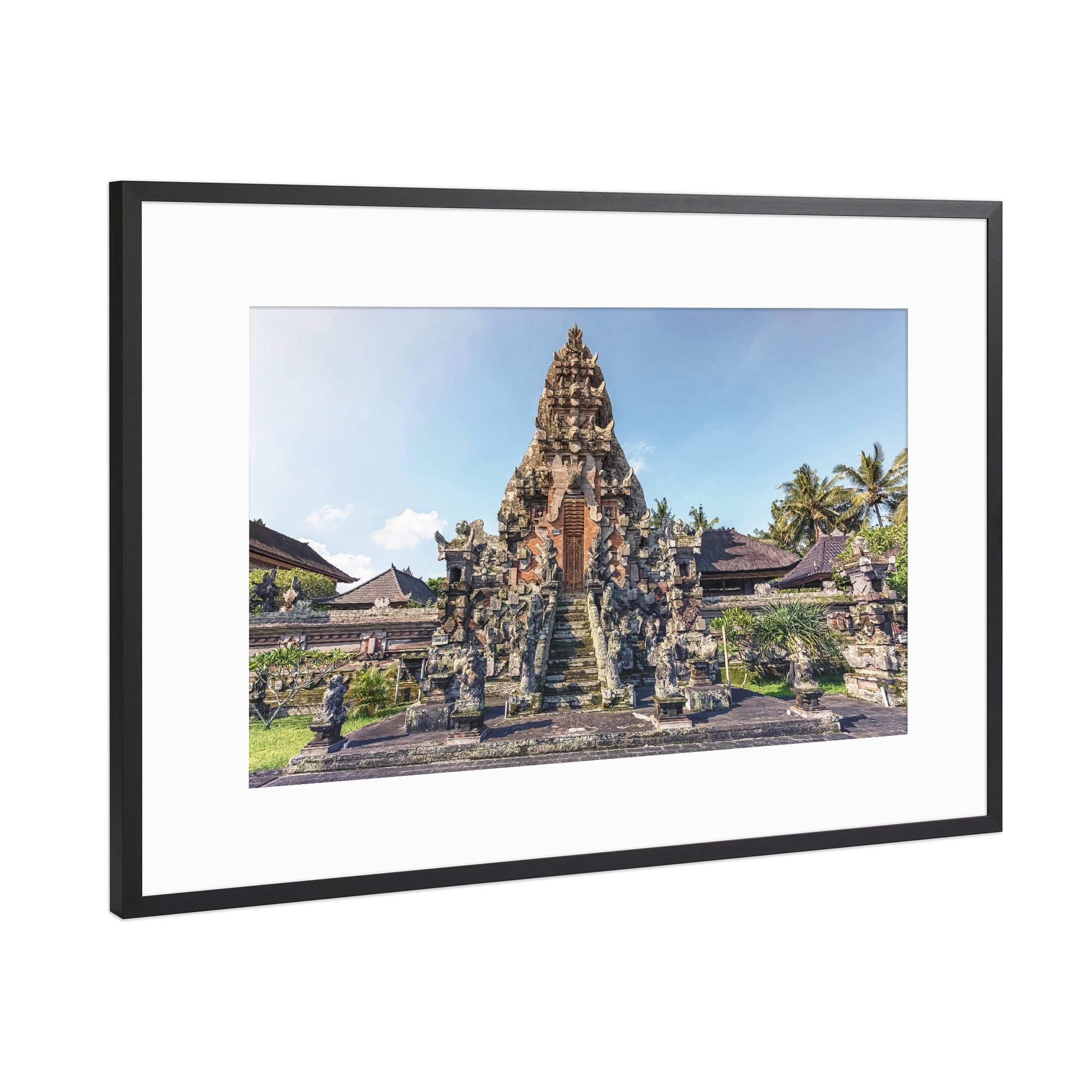 Poster mit Rahmen Schwarz (Metallic) "Tempel auf Bali" artboxONE - Reise,Architektur,Reise / Asien,Reise / Länder,Städte / Weitere