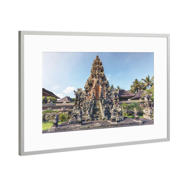 Poster mit Rahmen Silber "Tempel auf Bali" artboxONE - Reise,Architektur,Reise / Asien,Reise / Länder,Städte / Weitere
