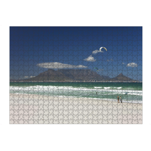 Puzzle Ravensburger "Blick auf Kapstadt" artboxONE - Natur,Reise,Reise / Afrika - Bloubergstrand,Tafelberg,Kapstadt,Westkap,Südafrika,Strand