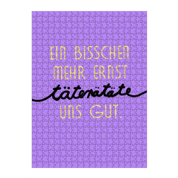 Puzzle Ravensburger "Ein bisschen mehr Ernst" artboxONE - Lustig